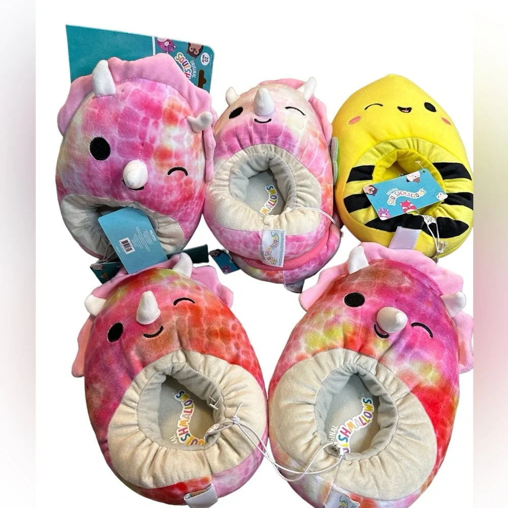 Squishmallow‎ house Shoes or slippers Pink Dino, A Bee